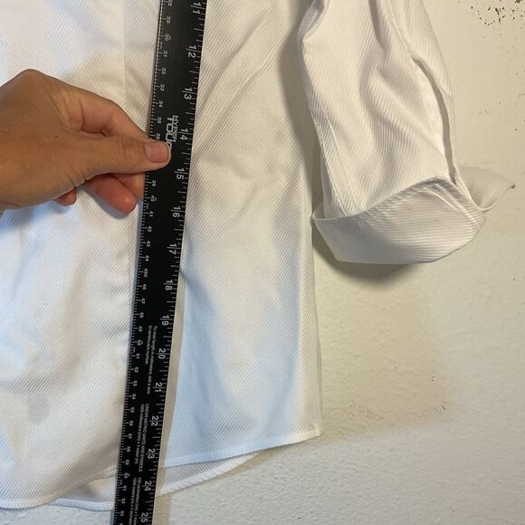 Hinson wu ladies 3/4 button up shirt 2 white classic capsule minimalist - Picture 6 of 9